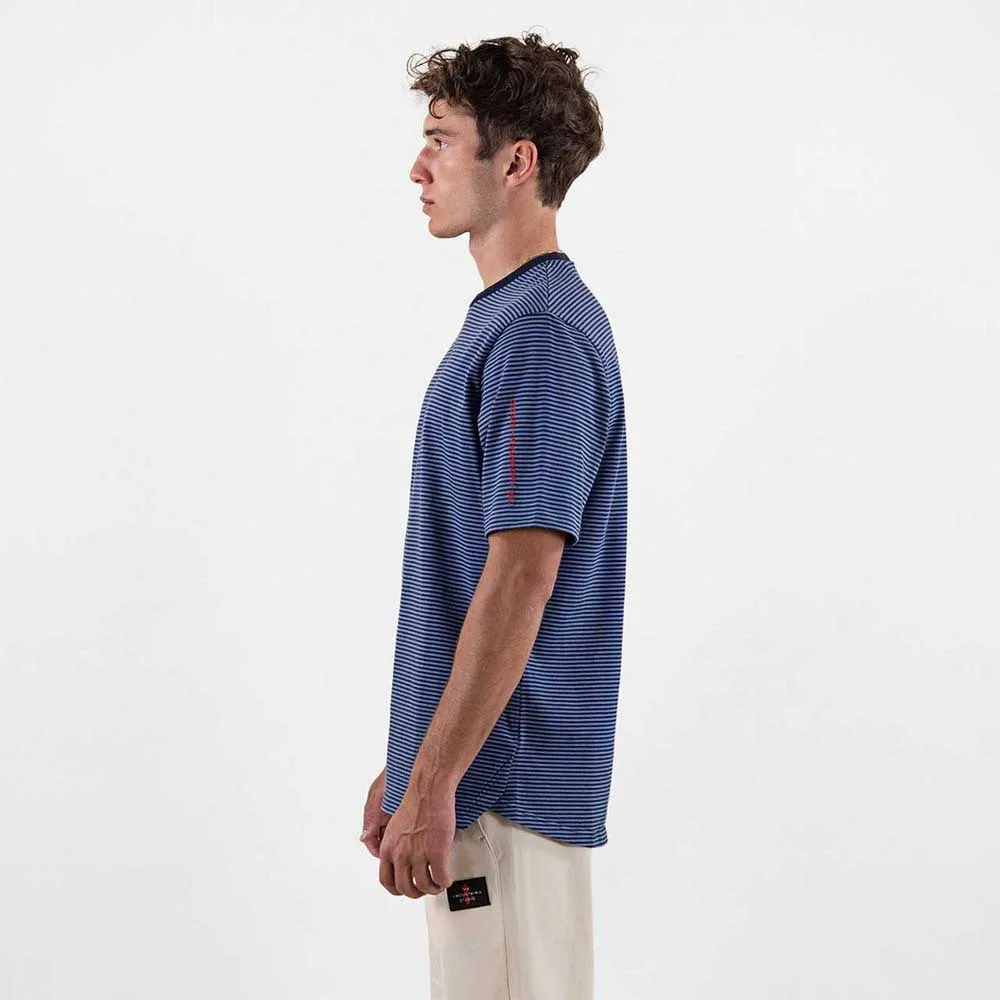 The Mountain Studio Stripe Cotton Kurzarm-t-shirt