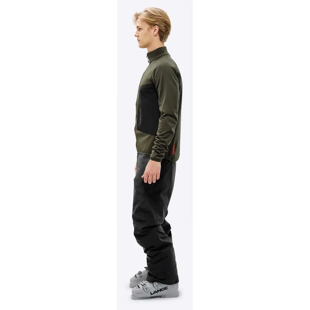 The Mountain Studio Tecno Grid T-neck Fleece Mit Durchgehendem Reißverschluss The Mountain Studio Tecno Grid T-neck Fleece Mit Durchgehendem Reißverschluss