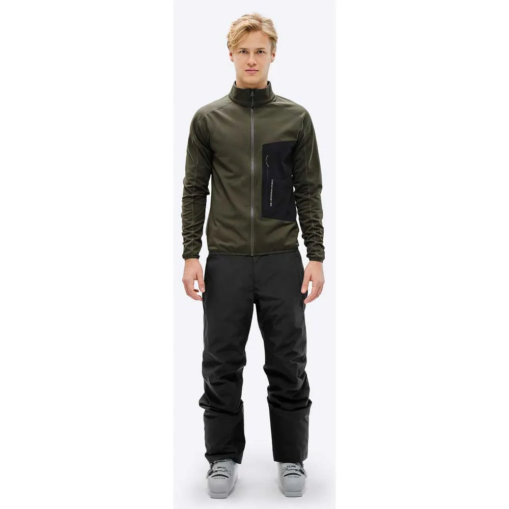 The Mountain Studio Tecno Grid T-neck Fleece Mit Durchgehendem Reißverschluss The Mountain Studio Tecno Grid T-neck Fleece Mit Durchgehendem Reißverschluss