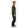 The Mountain Studio Tecno Grid T-neck Fleece Mit Durchgehendem Reißverschluss