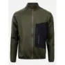 The Mountain Studio Tecno Grid T-neck Fleece Mit Durchgehendem Reißverschluss