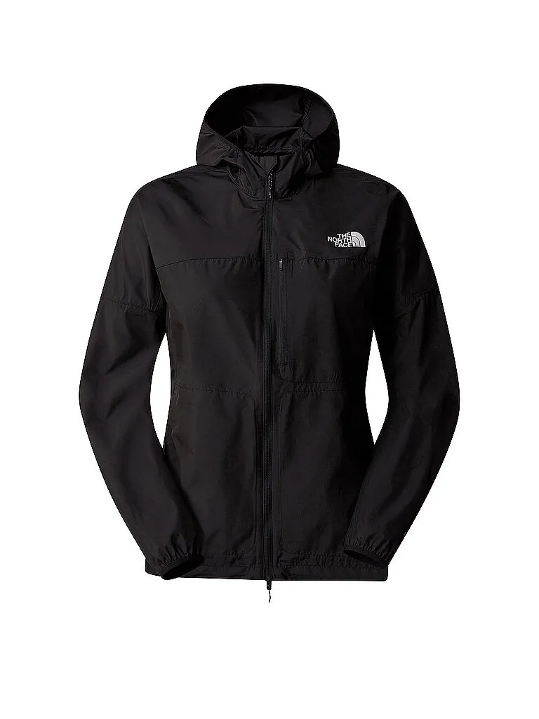 The North Face Damen Windjacke Higher Run Hoodie, Schwarz