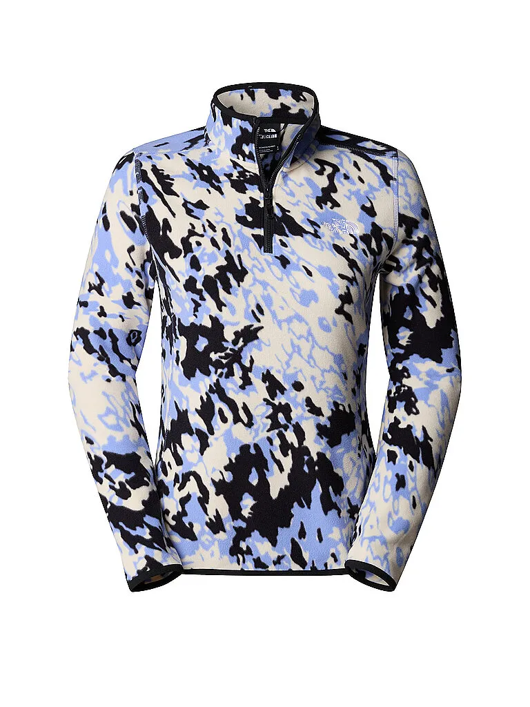 The North Face Damen Zipshirt Fleece Glacier Printed The North Face Damen Zipshirt Fleece Glacier Printed