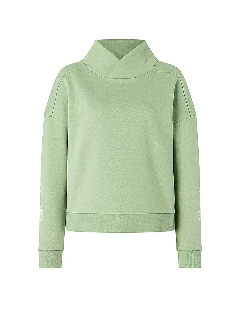 The Spirit of OM Damen Yoga Sweater Lounge Sattva Matcha The Spirit of OM Damen Yoga Sweater Lounge Sattva Matcha