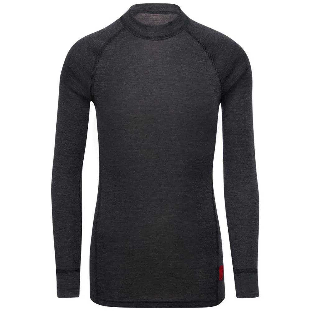 Thermowave Merino Warm Junior Langarm-baselayer, Dark grey melange, 11-12Y Thermowave Merino Warm Junior Langarm-baselayer, Dark grey melange, 11-12Y