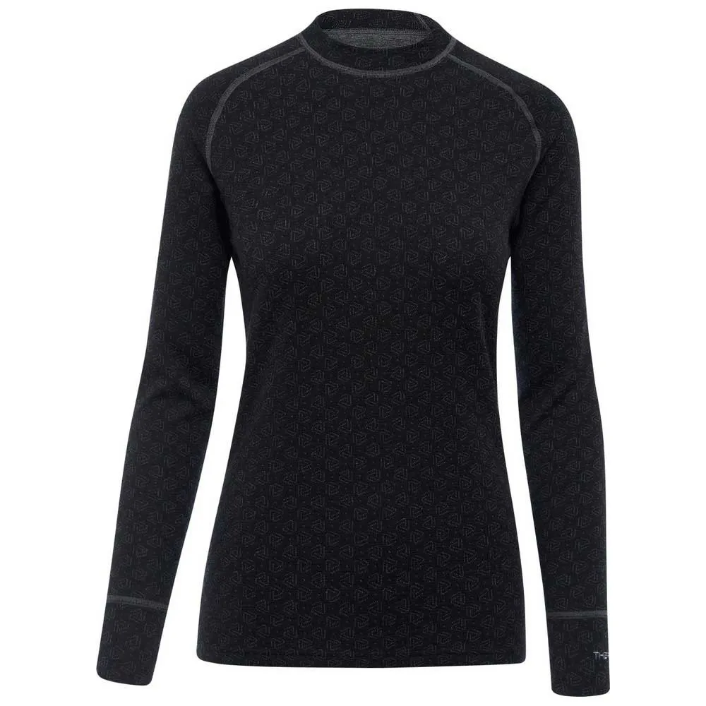 Thermowave Xtrm412 Merino Xtreme Langarm-baselayer Refurbished, Black / dark grey melange