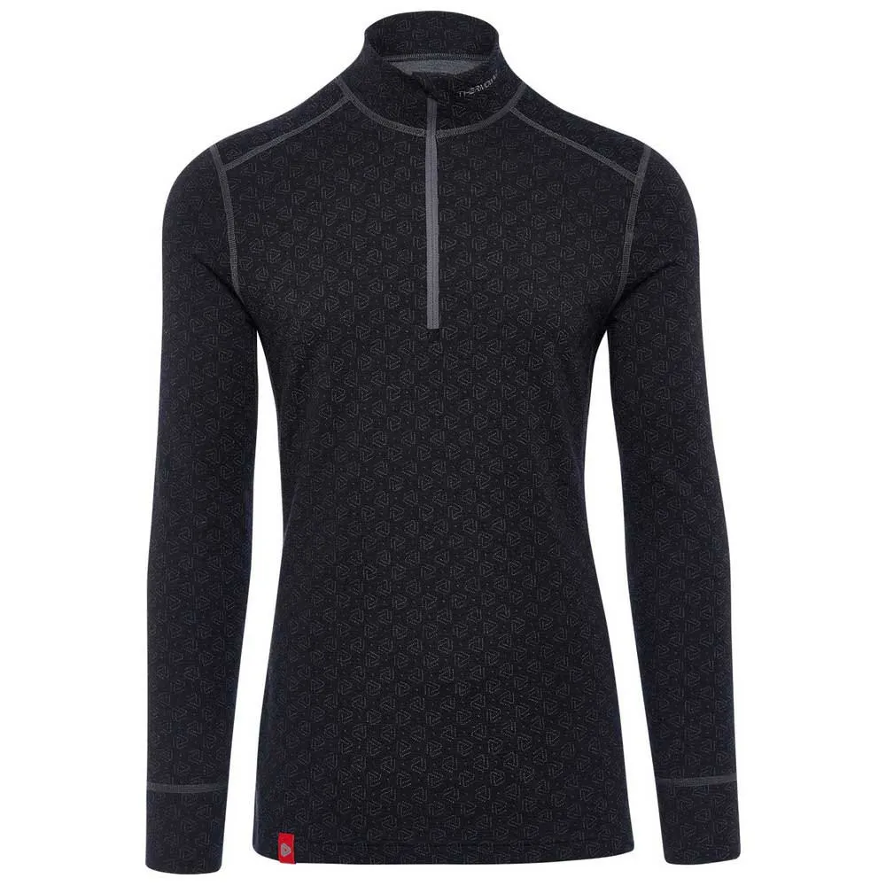 Thermowave Xtrm441 Merino Xtreme Langarm-baselayer, Black / dark grey melange Thermowave Xtrm441 Merino Xtreme Langarm-baselayer, Black / dark grey melange