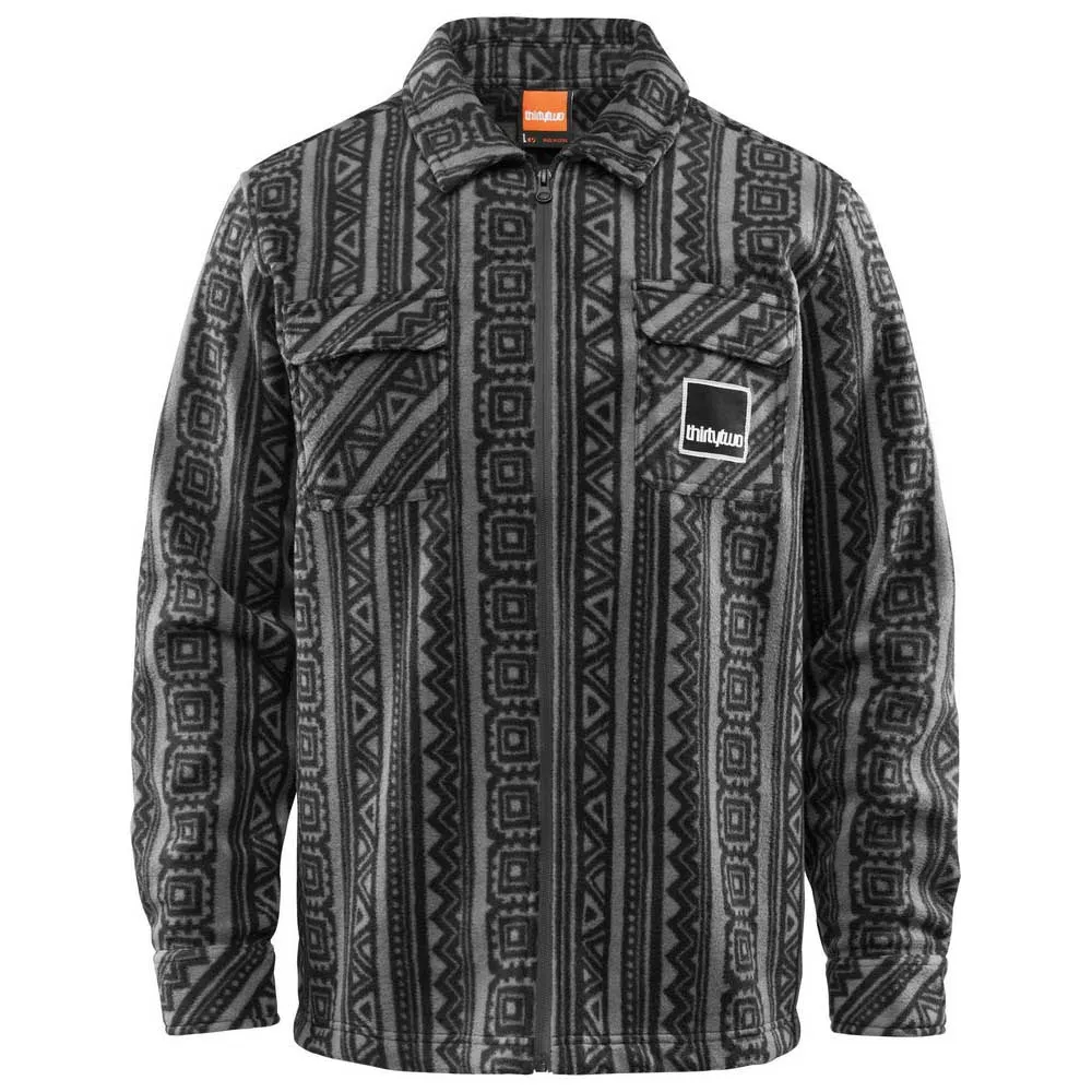 Thirtytwo Rest Stop Zip Up Langarmhemd Thirtytwo Rest Stop Zip Up Langarmhemd