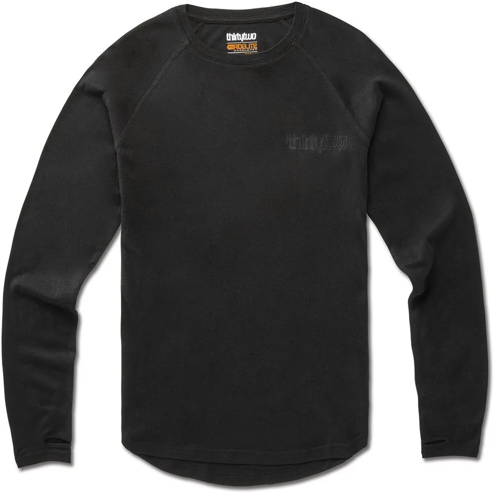 Thirtytwo Ridelite Merino Langarm-baselayer, Black / black Thirtytwo Ridelite Merino Langarm-baselayer, Black / black