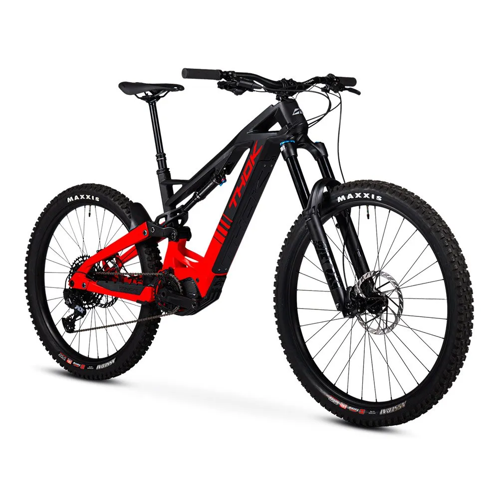 Thok Gram 29/27.5´´ Nx Eagle 2023 Elektrische Mountainbike, Black / red, M, 630Wh Thok Gram 29/27.5´´ Nx Eagle 2023 Elektrische Mountainbike, Black / red, M, 630Wh