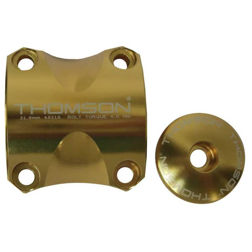 Thomson Elite X4 Mtb Stem-frontplatte, Gold, 31.8 Thomson Elite X4 Mtb Stem-frontplatte, Gold, 31.8