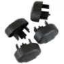 Thule Aerodynamische Dachendkappen 50084 Bar 4 Einheiten 4 Einheiten, Black, One Size