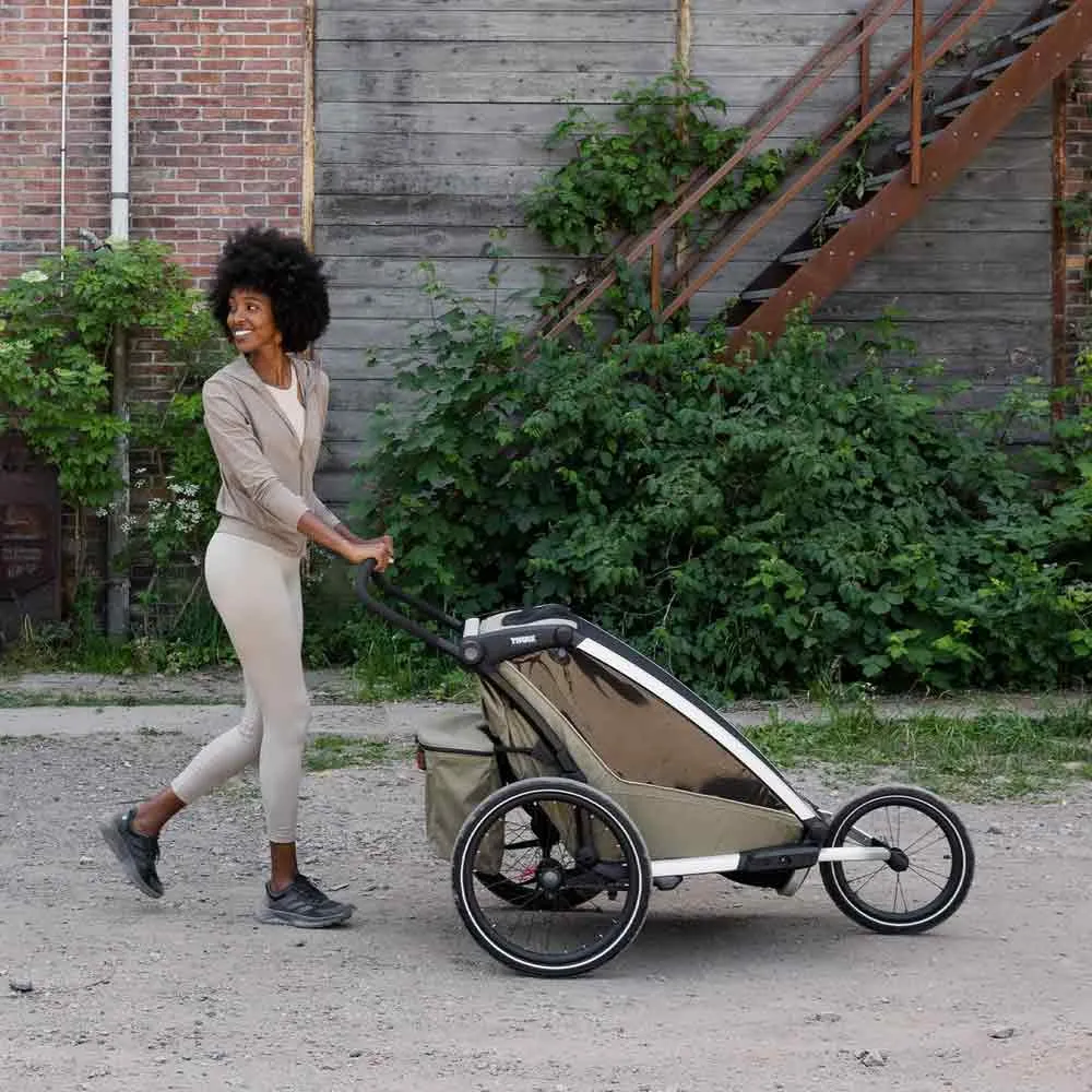 Thule Chariot 2 Jogging-set, Black / silver, One Size Thule Chariot 2 Jogging-set, Black / silver, One Size