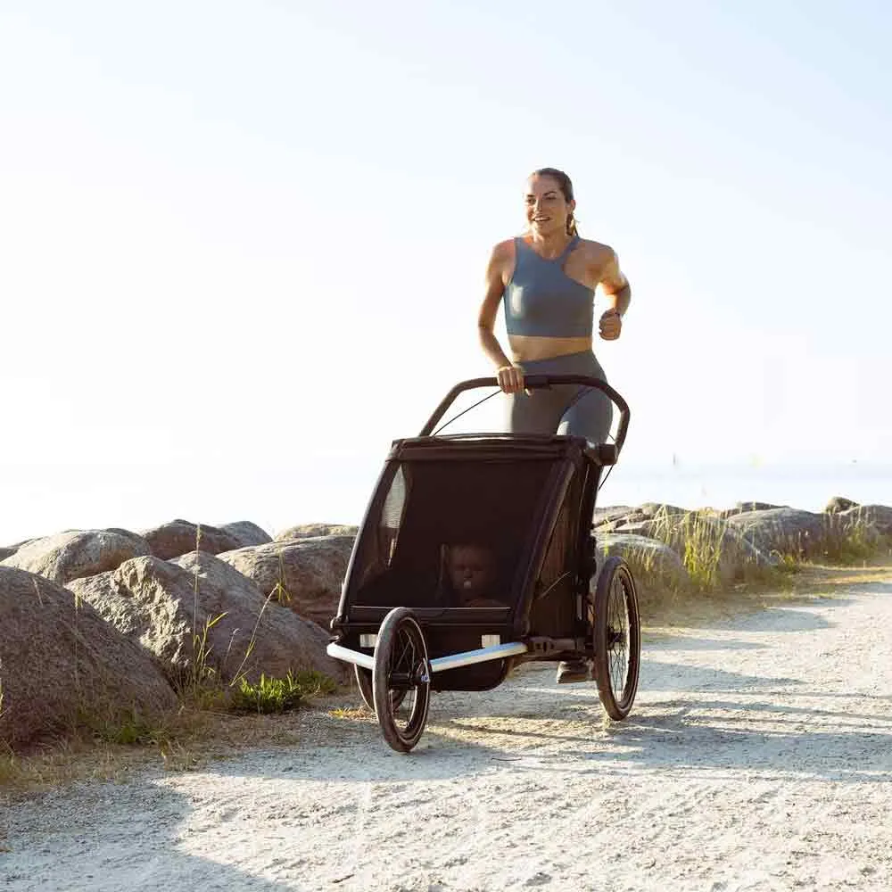 Thule Chariot 2 Jogging-set, Black / silver, One Size Thule Chariot 2 Jogging-set, Black / silver, One Size