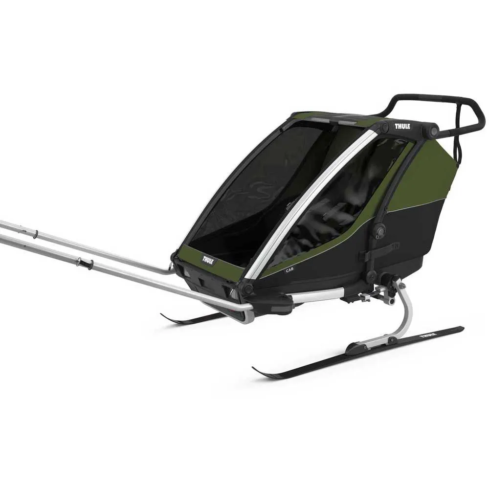 Thule Chariot Cab 2 Fahrradanhänger, Grün, one_size
