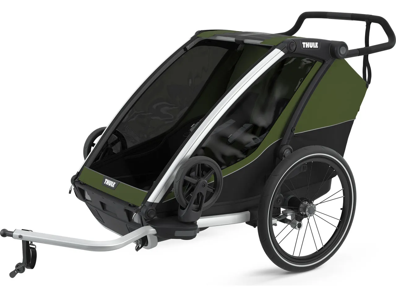 Thule Chariot Cab 2 Kinderanhänger, Grün, one_size Thule Chariot Cab 2 Kinderanhänger, Grün, one_size