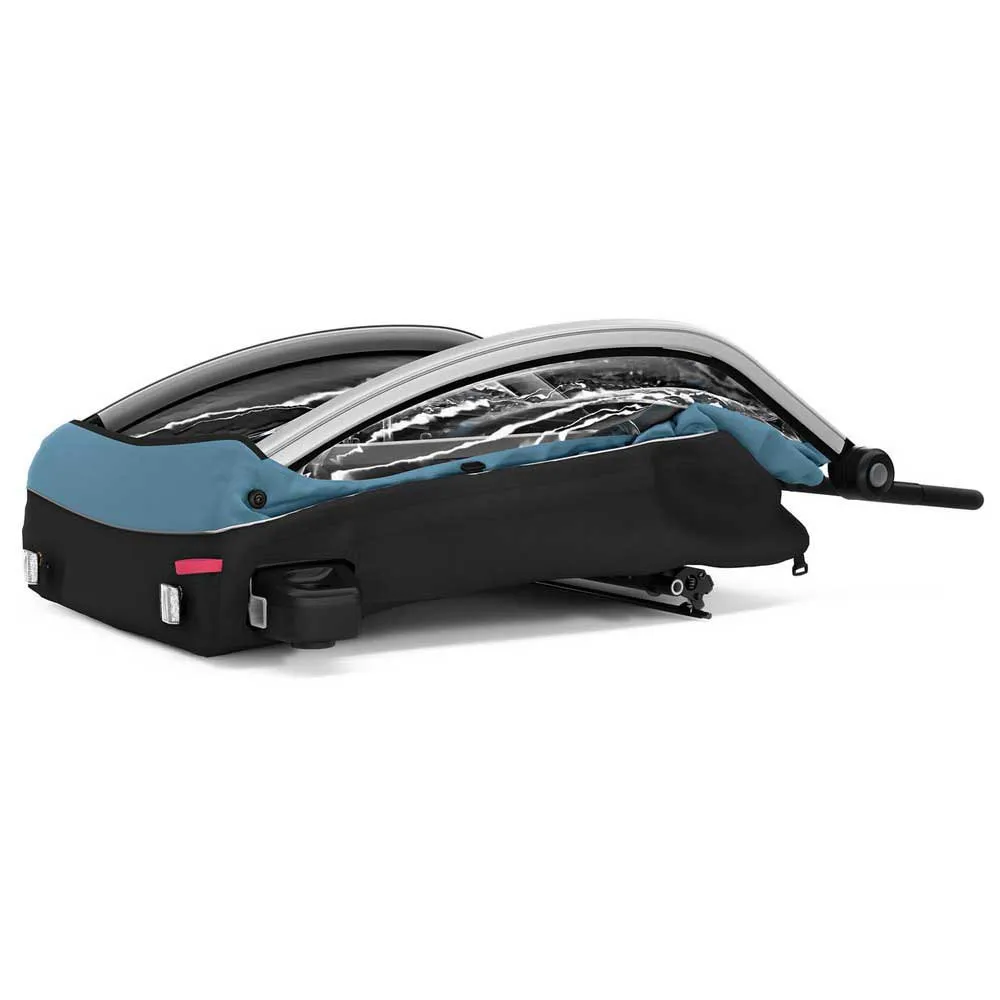 Thule Courier Xt Fahrradanhänger Refurbished, Green, Max 44kg