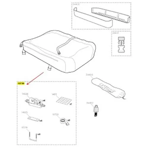Thule Easy Snap 90 Mm Unterstützung 4 Einheiten, Black, One Size