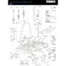 Thule Euroclassic 929/934 Short Bike Arm Ersatzteil