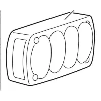 Thule Linke Rückleuchte Für Euroride 940 Thule Linke Rückleuchte Für Euroride 940