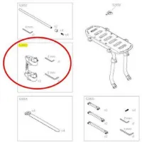 Thule Replacement Bracket Kit Pack´n Pedal Ersatzteil Thule Replacement Bracket Kit Pack´n Pedal Ersatzteil