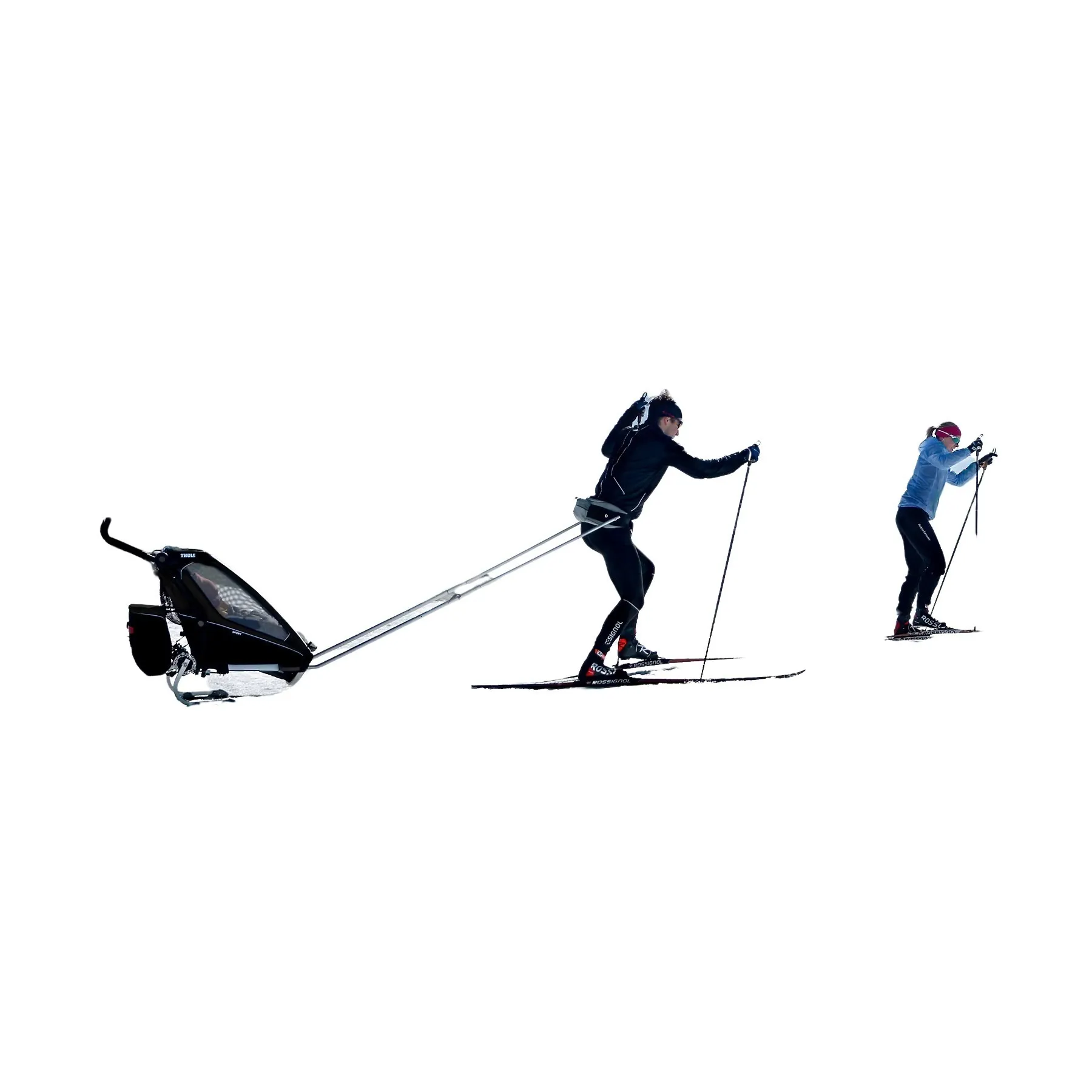 Thule Wagen Ski Kit Unisex, schwarz, TU