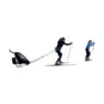 Thule Wagen Ski Kit Unisex, schwarz, TU