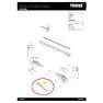 Thule Wingbar Edge Strap Bars Ersatzteil, Black, One Size
