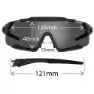 Tifosi Aethon Interchangeable Sonnenbrille, Matte black, Smoke/CAT3 + AC Red/CAT2 + Clear/CAT0