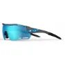 Tifosi Alliant Clarion Interchangeable Sonnenbrille, Gunmetal / blue, Clarion Blue/CAT3 + AC Red/CAT2 + Clear/CAT0