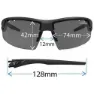 Tifosi Crit Fototec Polarisierte Sonnenbrille, Matte gunmetal, Smoke Polarized Fototec/CAT3