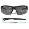 Tifosi Crit Sonnenbrille, Crystal black, Enliven Fahrrad/CAT2