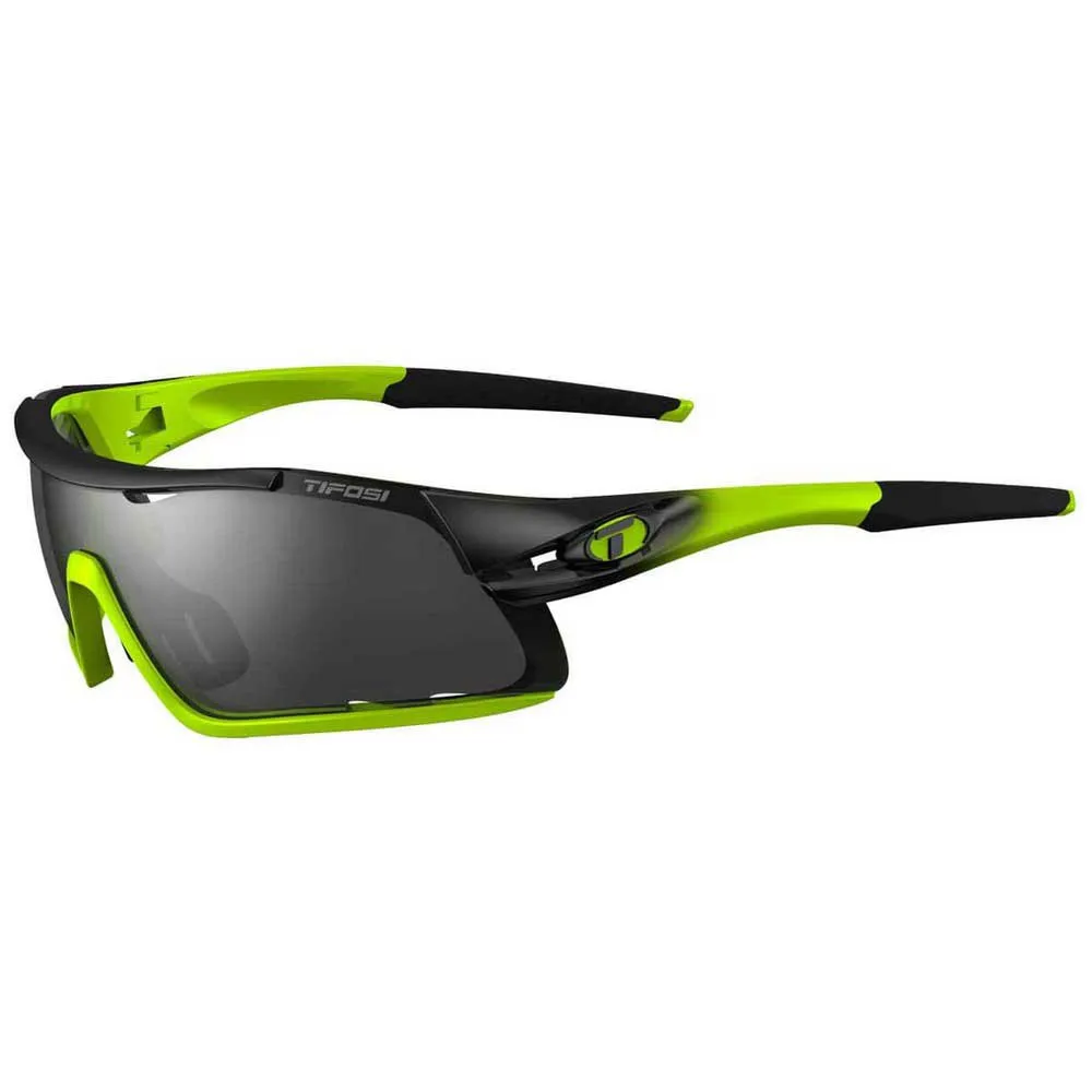 Tifosi Davos Interchangeable Sonnenbrille, Race neon, Smoke/CAT3 + AC Red/CAT2 + Clear/CAT0 Tifosi Davos Interchangeable Sonnenbrille, Race neon, Smoke/CAT3 + AC Red/CAT2 + Clear/CAT0