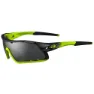 Tifosi Davos Interchangeable Sonnenbrille, Race neon, Smoke/CAT3 + AC Red/CAT2 + Clear/CAT0