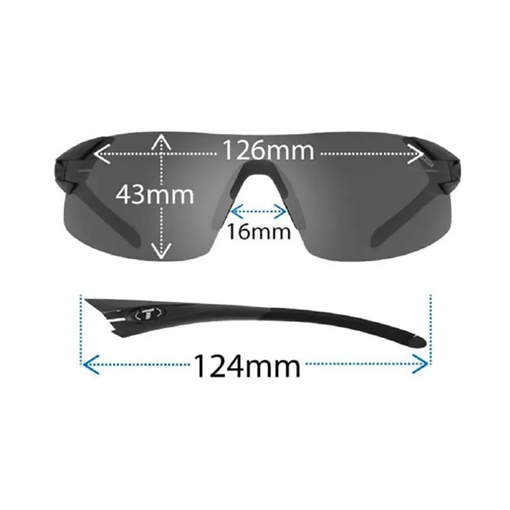 Tifosi Podium Xc Photochrome Sonnenbrille, Silver / gunmetal, Light Night Fototec/CAT0-3