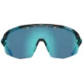 Tifosi Sledge Lite Clarion Interchangeable Sonnenbrille, Crystal smoke, Clarion Blue/CAT3 + AC Red/CAT2 + Clear/CAT0