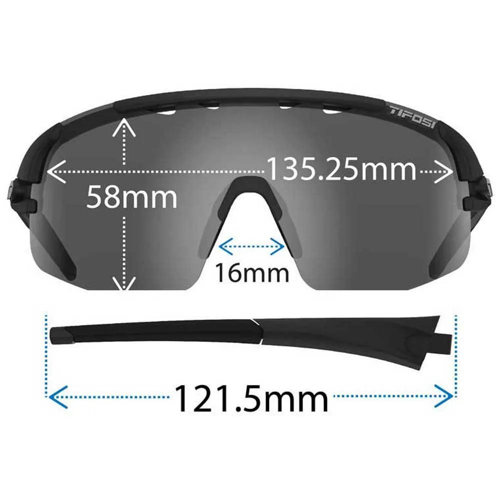 Tifosi Sledge Lite Interchangeable Sonnenbrille, Matte black, Smoke/CAT3 + AC Red/CAT2 + Clear/CAT0 Tifosi Sledge Lite Interchangeable Sonnenbrille, Matte black, Smoke/CAT3 + AC Red/CAT2 + Clear/CAT0