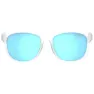 Tifosi Swank Clarion Polarisierte Sonnenbrille, Satin clear, Clarion Blue Polarized/CAT3