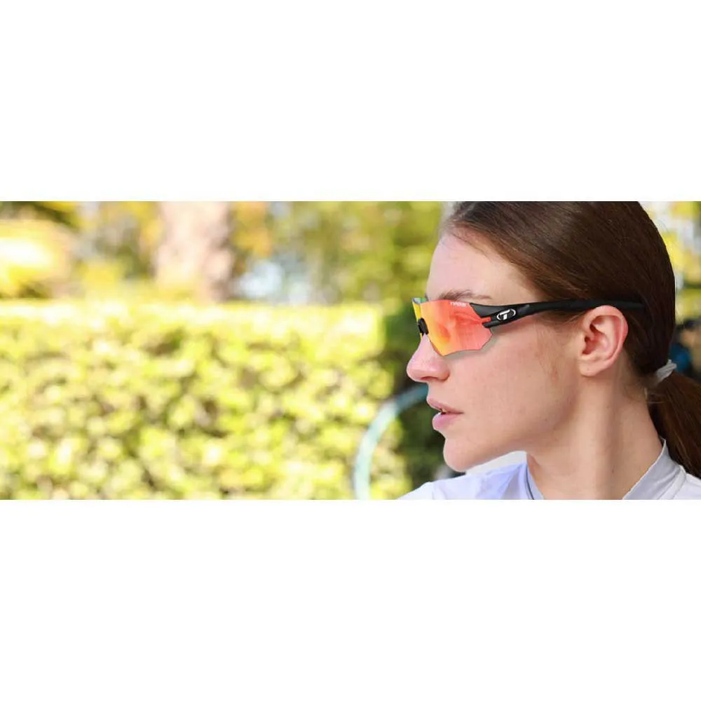 Tifosi Tsali Clarion Fototec Sonnenbrille unisex, Matte black, Clarion Red/CAT3 Tifosi Tsali Clarion Fototec Sonnenbrille unisex, Matte black, Clarion Red/CAT3
