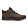 Mid brown nubuck / green