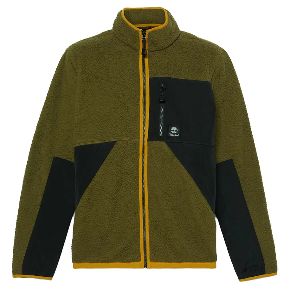 Timberland Sherpa Mix Media Fleece Mit Durchgehendem Reißverschluss Timberland Sherpa Mix Media Fleece Mit Durchgehendem Reißverschluss
