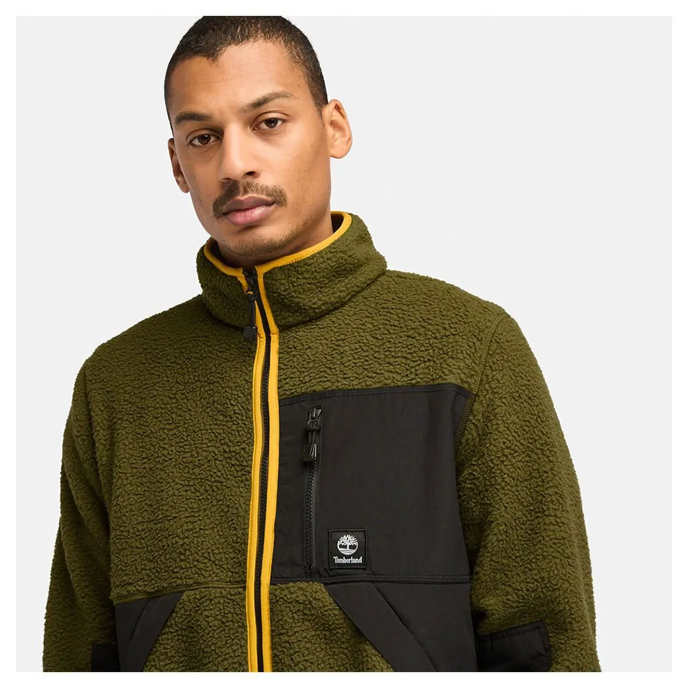 Timberland Sherpa Mix Media Fleece Mit Durchgehendem Reißverschluss Timberland Sherpa Mix Media Fleece Mit Durchgehendem Reißverschluss