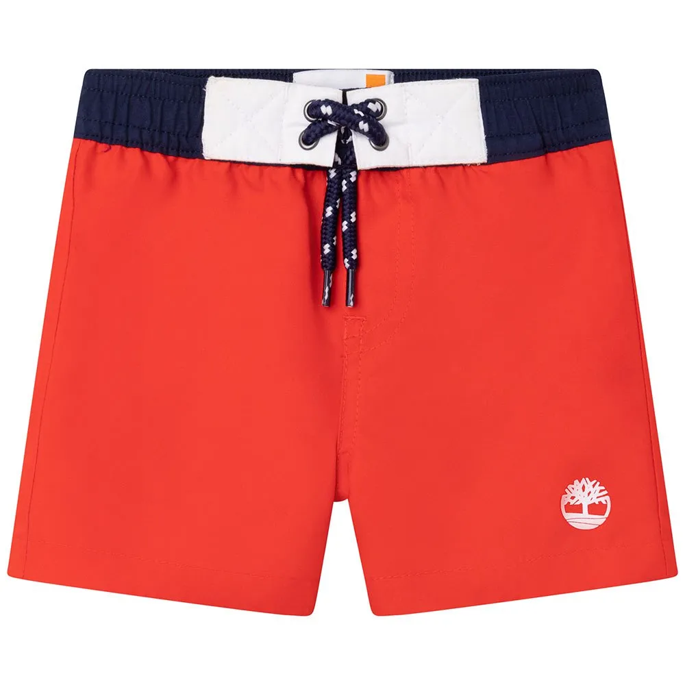 Timberland T04a28 Badeshorts, Red, 3Y