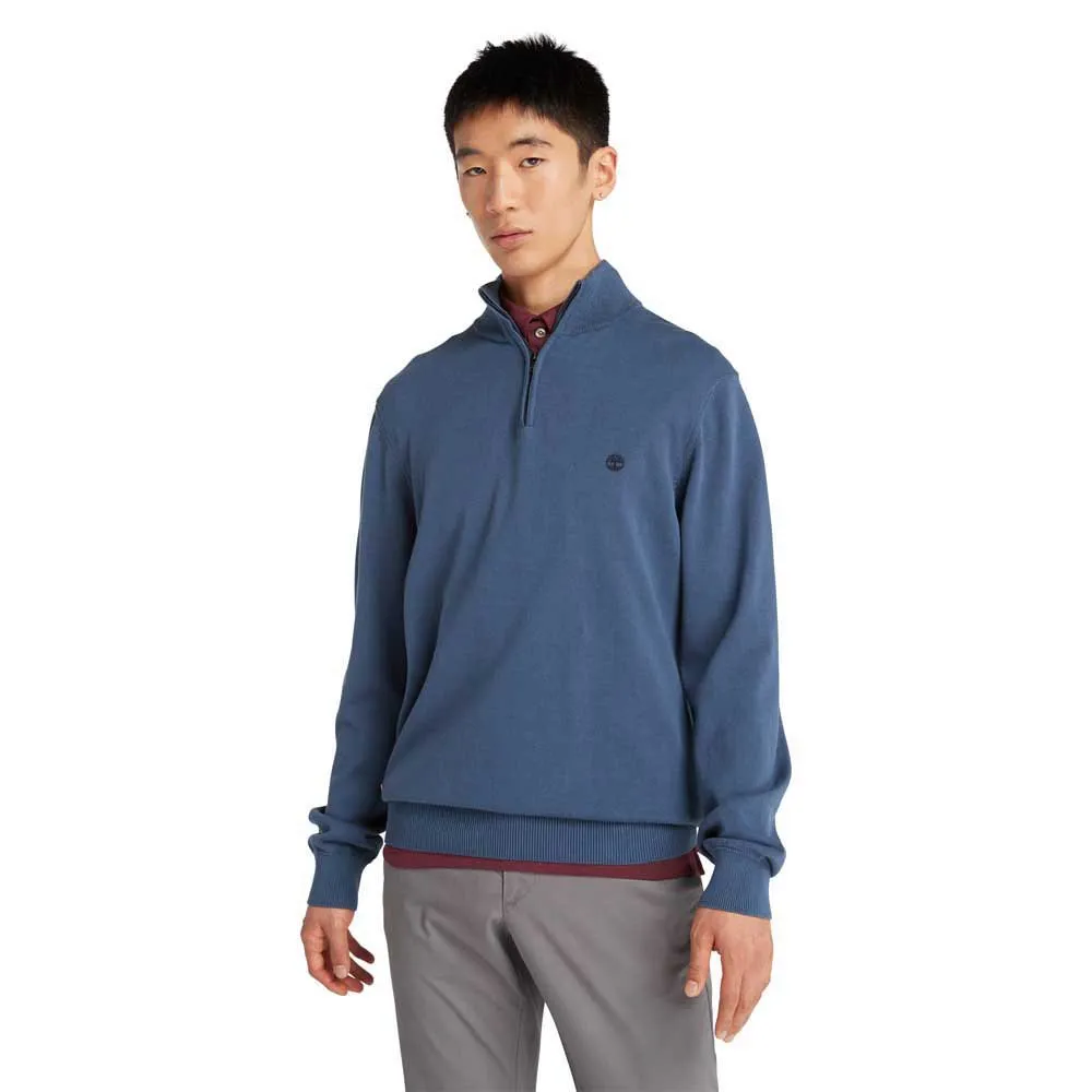 Timberland Williams River Cotton Yd Halbreißverschluss-sweatshirt, Dark denim Timberland Williams River Cotton Yd Halbreißverschluss-sweatshirt, Dark denim