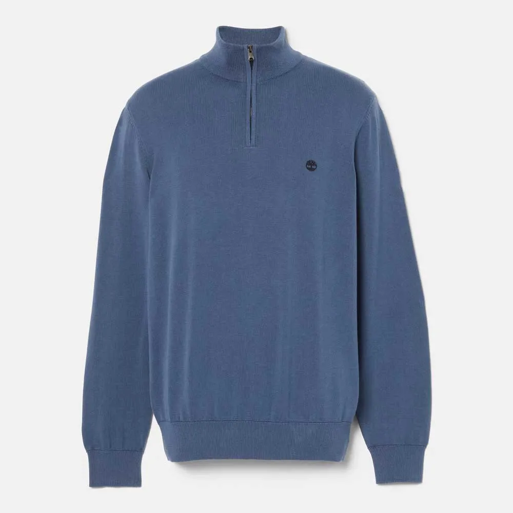 Timberland Williams River Cotton Yd Halbreißverschluss-sweatshirt, Dark denim Timberland Williams River Cotton Yd Halbreißverschluss-sweatshirt, Dark denim