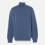 Timberland Williams River Cotton Yd Halbreißverschluss-sweatshirt, Dark denim