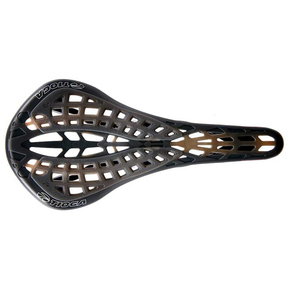 Tioga Spyder Stratum Carbon Sattel, Black / black smoke, 135mm