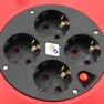 Tm Electron Tmuad215 4 Outlets 15 M Kabeltrommel, Red, One Size
