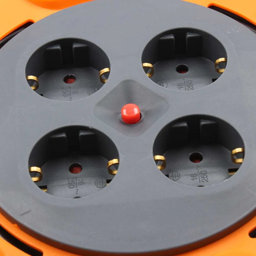 Tm Electron Tmuad225 4 Outlets 25 M Kabeltrommel, Orange, One Size Tm Electron Tmuad225 4 Outlets 25 M Kabeltrommel, Orange, One Size