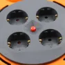 Tm Electron Tmuad225 4 Outlets 25 M Kabeltrommel, Orange, One Size